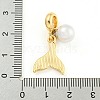 Rack Plating Alloy Pave Rhinestone Fishtail European Dangle Charms FIND-B034-22G-01-3