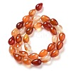 Natural Red Agate Beads Strands G-B106-A22-02-3