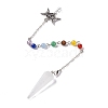 Natural Quartz Crystal Hexagonal Pointed Cone Dowsing Pendulum Pendants G-G983-05P-08-2