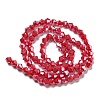 Opaque Solid Color Electroplate Glass Beads Strands GLAA-F029-P4mm-C02-2