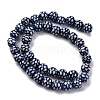 Handmade Blue and White Porcelain Beads Strands PORC-I027-03D-2