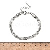 6MM 304 Stainless Steel Round Rope Chain Bracelets SA-CBA2696-25P-5