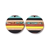 Transparent Resin & Walnut Wood Pendants RESI-TAC0017-68A-05-1