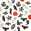 60Pcs 15 Styles Halloween Theme Alloy Enamel Pendants FIND-FS0002-89-3