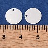 925 Sterling Silver Blank Flat Round Charms STER-F057-01S-01-3