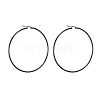 304 Stainless Steel Big Hoop Earrings EJEW-F105-02B-2