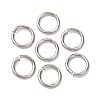 Tarnish Resistant 304 Stainless Steel Open Jump Rings STAS-N015-10-7x1mm-1