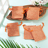 20Pcs Rectangle Polyester Imitation Burlap Packing Pouches Drawstring Bags ABAG-TA0001-96B-5