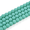 Opaque Glass Beads Strands GLAA-T032-P6mm-MD12-1