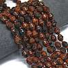 Natural Mahogany Obsidian Beads Strands G-K389-D26-01-2