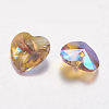 Faceted Glass Rhinestone Charms RGLA-F054-14x14-223PS-2
