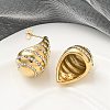 304 Stainless Steel Teardrop Stud Earrings EJEW-B108-06G-3