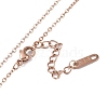 Ion Plating(IP) 304 Stainless Steel Cable Chain Necklaces NJEW-G081-10RG-3