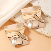 Iron Irregular Mirror Statement Stud Earrings LZ8927-4