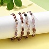 Natural Auralite Beads Bracelets for Women BJEW-H623-02S-13-3