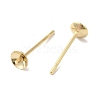 Brass Studs Earrings Finding KK-K383-01B-G-2