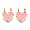 Alloy Enamel Charms X-ENAM-T012-02Y-RS-2