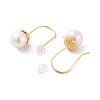 Natural Pearl Dangle Earrings for Women EJEW-E303-10G-2