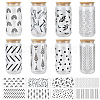 8Pcs 8 Styles PVC Plastic Waterproof Decorative Sticker Labels DIY-SP0004-93A-6