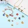 40Pcs 20 Style Alloy Enamel Pendant DIY-SZ0007-32-5