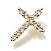 Brass Micro Pave Clear Cubic Zirconia Pendants CU-CBA9883-05C-G-2