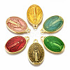 Brass Enamel Pendants X-KK-S345-179-1