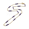 Enamel Bar Link Chain Necklace STAS-B025-02G-06-1