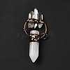 Natural Quartz Crystal Big Pointed Pendants G-D468-18R-4