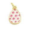 Rack Plating Brass Enamel Charms KK-M293-34G-01-1