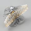 PS Plastic & Polyester & Iron Claw Hair Clips for Women Girls Thick Hair PHAR-WH0017-20C-2