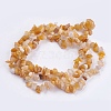 Natural Red and Yellow Jade Stone Bead Strands X-G-R192-11-2