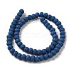 Natural Lava Rock Dyed Beads Strands G-Z036-B01-16-2