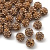 Polymer Clay Rhinestone Beads LS-RB-H284-6MM-Half-246-1