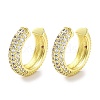 Brass Micro Pave Cubic Zirconia Cuff Earrings for Women EJEW-D088-07G-1