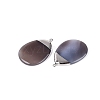 Electroplate Natural Grey Agate Big Pendants G-Q606-53P-2