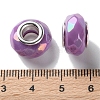 Mabe Solid Color Copper Buckle Acrylic European Beads OACR-M024-03P-02-3