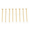 Brass Flat Head Pins KK-G331-11-0.7x15-1