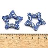 Star Shape Polymer Clay Rhinestone Beads CLAY-NH0001-06H-3