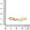 Mother's Day 201 Stainless Steel Connector Charms X-STAS-F316-38G-3