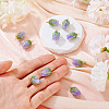 10Pcs Transparent Acrylic Pendants SACR-TA0001-66C-6