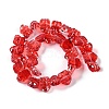 Transparent Glass Enamel Beads Strands GLAA-B021-05D-2