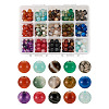 225Pcs 15 Style Natural Agate Round Beads G-TA0001-36-9