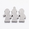 304 Stainless Steel Pendants STAS-G172-85P-2