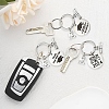 Flat Round Alloy Keychain KEYC-YW00090-01-6