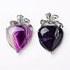 Natural Agate Pendants KK-P103-A17-1