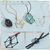 4Pcs 4 Colors 304 Stainless Steel Macrame Pouch Necklace Making NJEW-PH01541-4