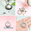 4Pcs 2 Style Alloy Glass Crystal Rhinestone Pendants PALLOY-TA0002-36D-18