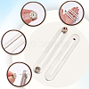4Pcs 304 Stainless Steel & Brass Brooches JEWB-CP00001-6