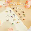 20Pcs 10 Styles Natural Mixed Gemstone and Glass Pendants PALLOY-FH00002-5