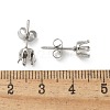 316 Surgical Stainless Steel Stud Earring Findings STAS-Z118-03P-03-3